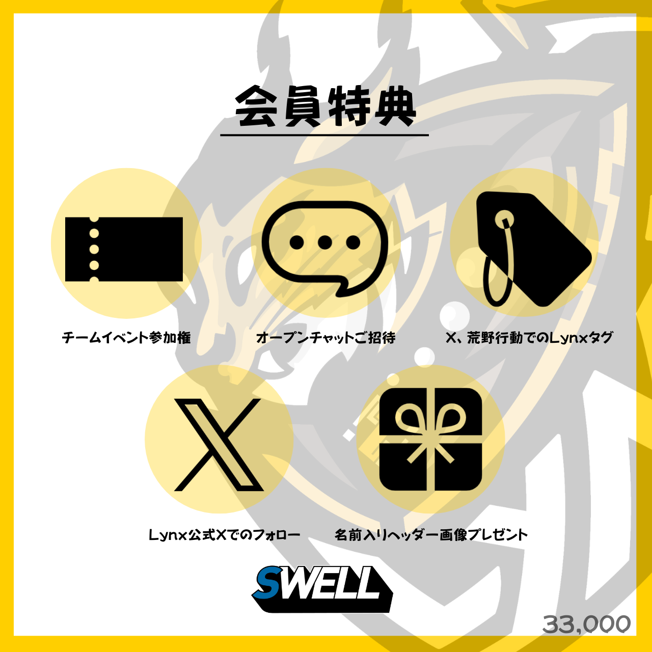 BCS Lynx アソシエイトパートナー 33,000円